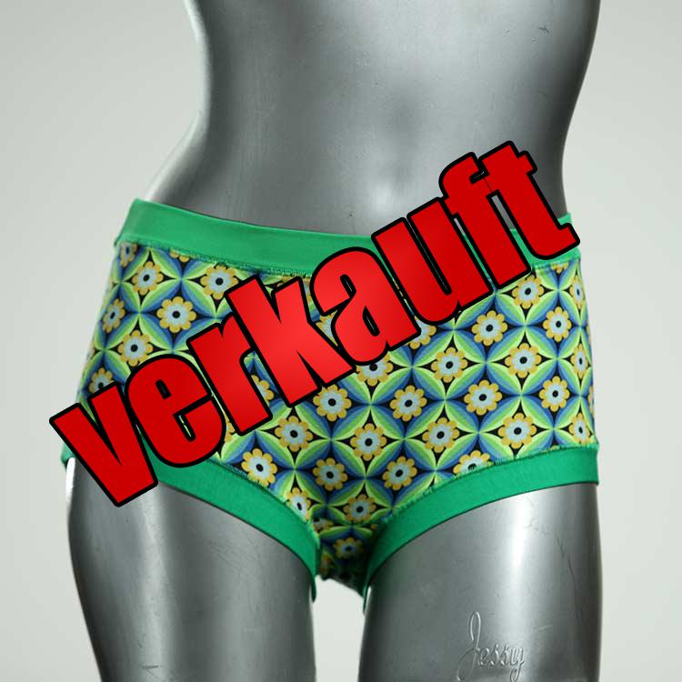 preiswerte bunte gemusterte sexy Hotpant aus Biobaumwolle, Unterwäsche für Damen
