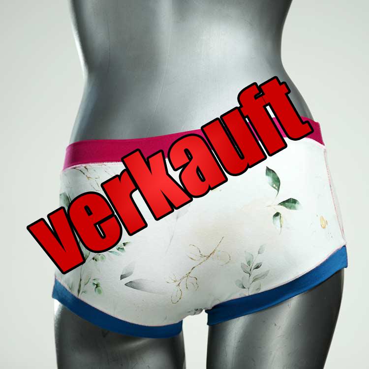 sexy bequeme gemusterte handgemachte Hotpant aus Biobaumwolle, Unterwäsche für Damen