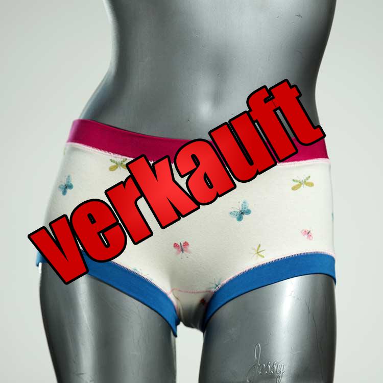 sexy bequeme gemusterte handgemachte Hotpant aus Biobaumwolle, Unterwäsche für Damen