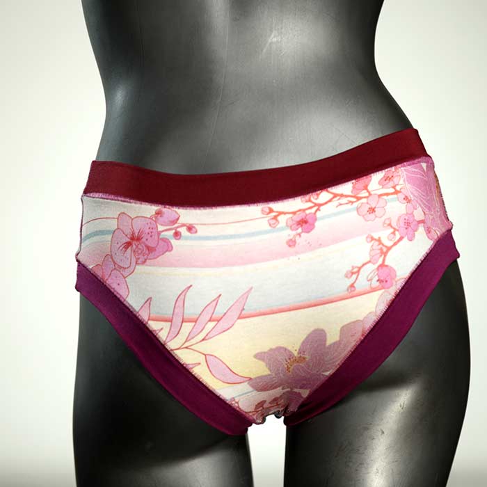 schöne bunte attraktive gemusterte Panty aus Biobaumwolle, Unterwäsche für Damen thumbnail