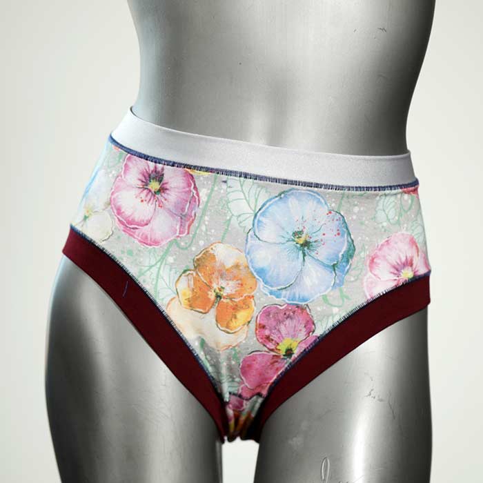 schöne gemusterte nachhaltige handgemachte Panty aus Biobaumwolle, Unterwäsche für Damen thumbnail