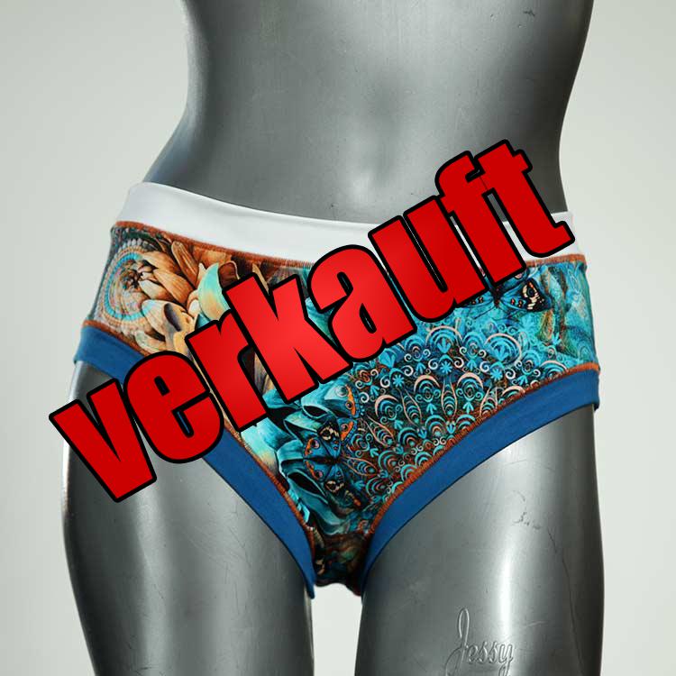 nachhaltige gemusterte bunte farbige Panty aus Biobaumwolle, Unterwäsche für Damen