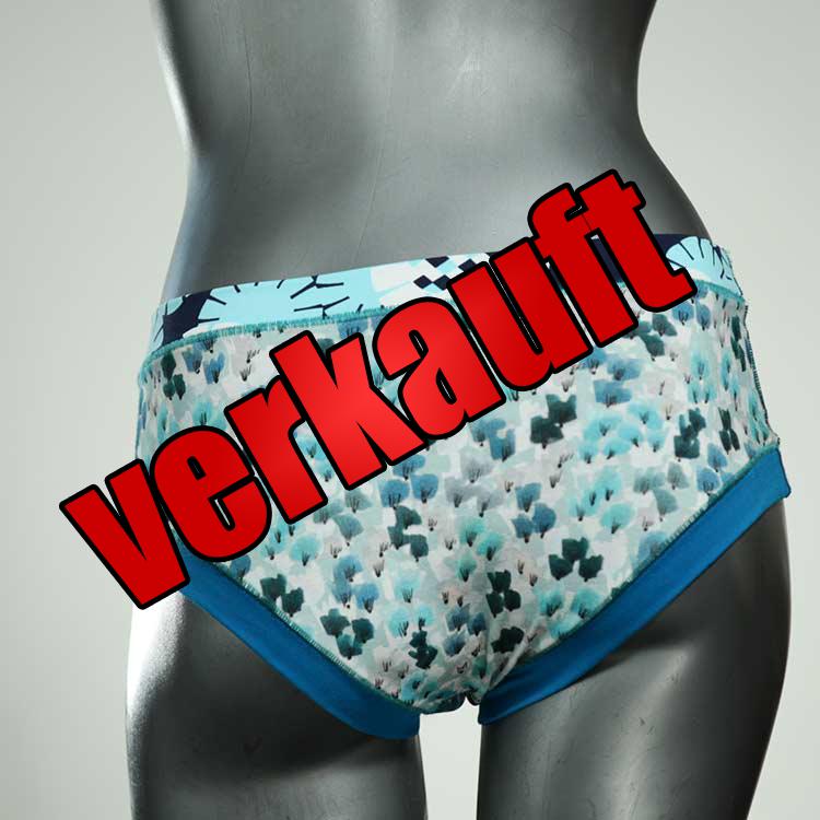 attraktive bequeme gemusterte farbige Panty aus Biobaumwolle, Unterwäsche für Damen