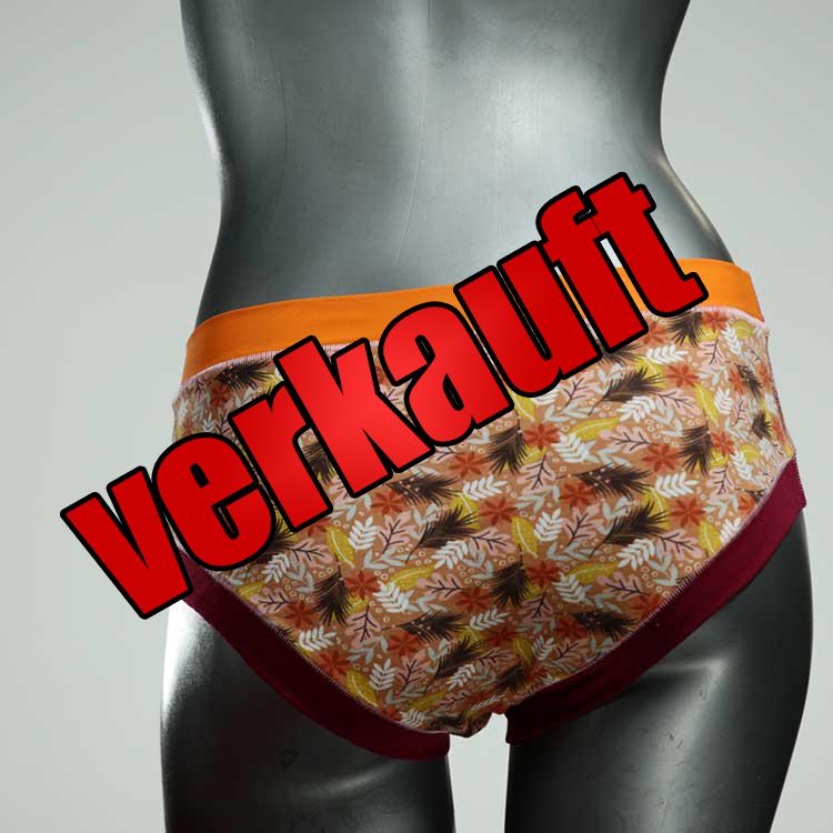 handgemachte gemusterte sexy bunte Panty aus Biobaumwolle, Unterwäsche für Damen