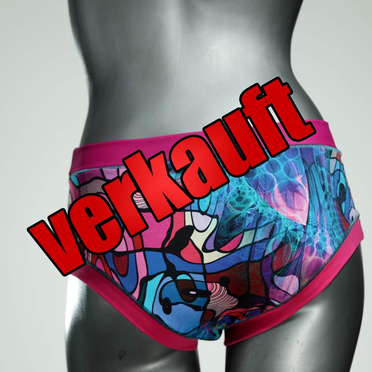 gemusterte handgemachte bunte attraktive Panty aus Biobaumwolle, Unterwäsche für Damen