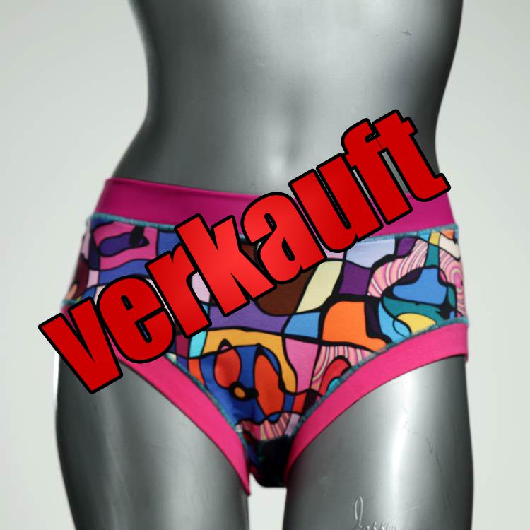gemusterte handgemachte bunte attraktive Panty aus Biobaumwolle, Unterwäsche für Damen