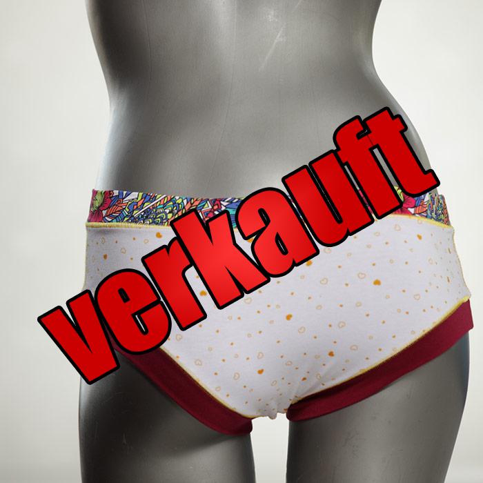  GOTS-zertifizierte bunte fetzige Panty - Slip - Unterhose aus Biobaumwolle für Damen