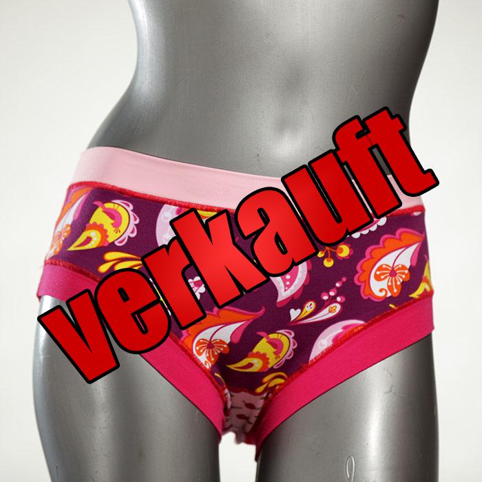  GOTS-zertifizierte bunte einzigartige Panty - Slip - Unterhose aus Biobaumwolle für Damen