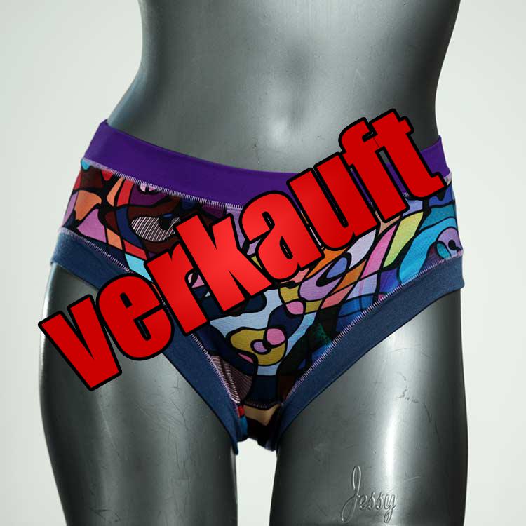 handgemachte nachhaltige gemusterte süße Panty aus Biobaumwolle, Unterwäsche für Damen