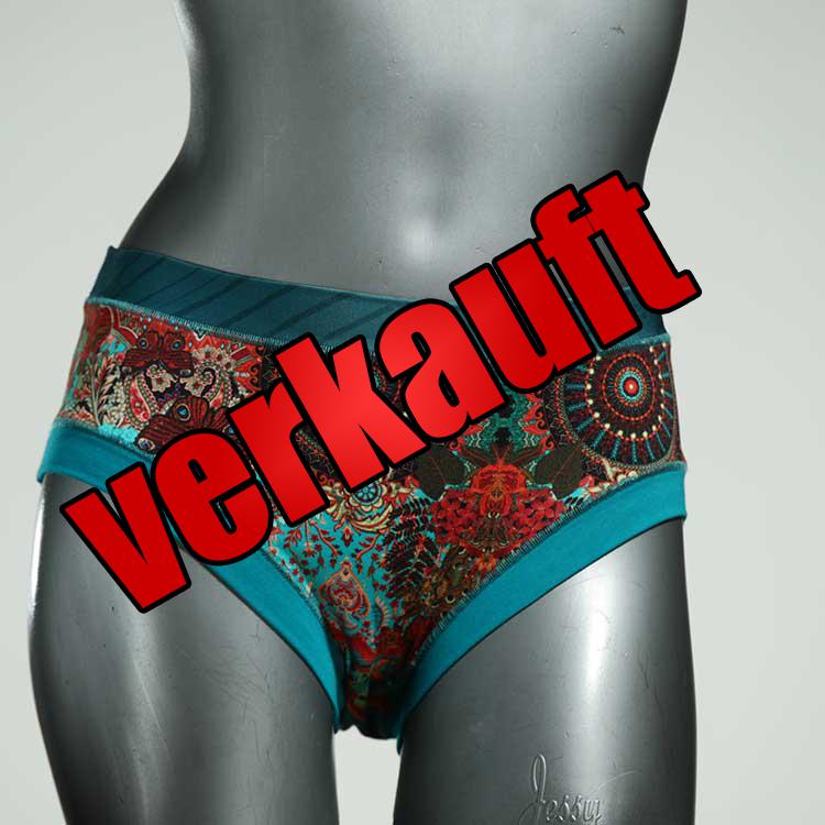 nachhaltige gemusterte farbige sexy Panty aus Biobaumwolle, Unterwäsche für Damen