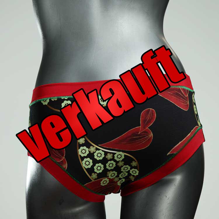 farbige handgemachte sexy bunte Panty aus Biobaumwolle, Unterwäsche für Damen