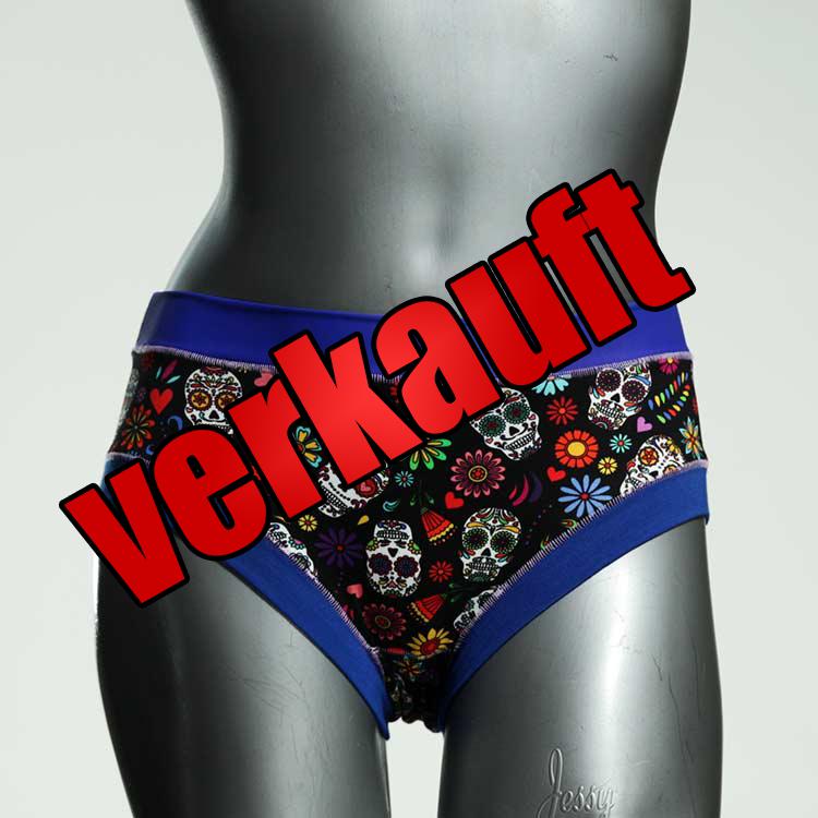 gemusterte bunte farbige süße Panty aus Biobaumwolle, Unterwäsche für Damen