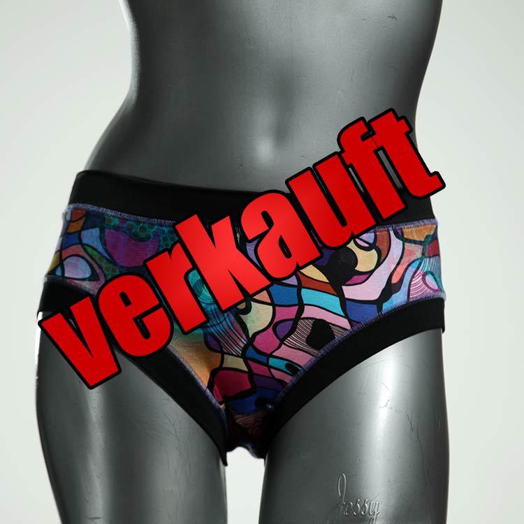 attraktive farbige bunte handgemachte Panty aus Biobaumwolle, Unterwäsche für Damen