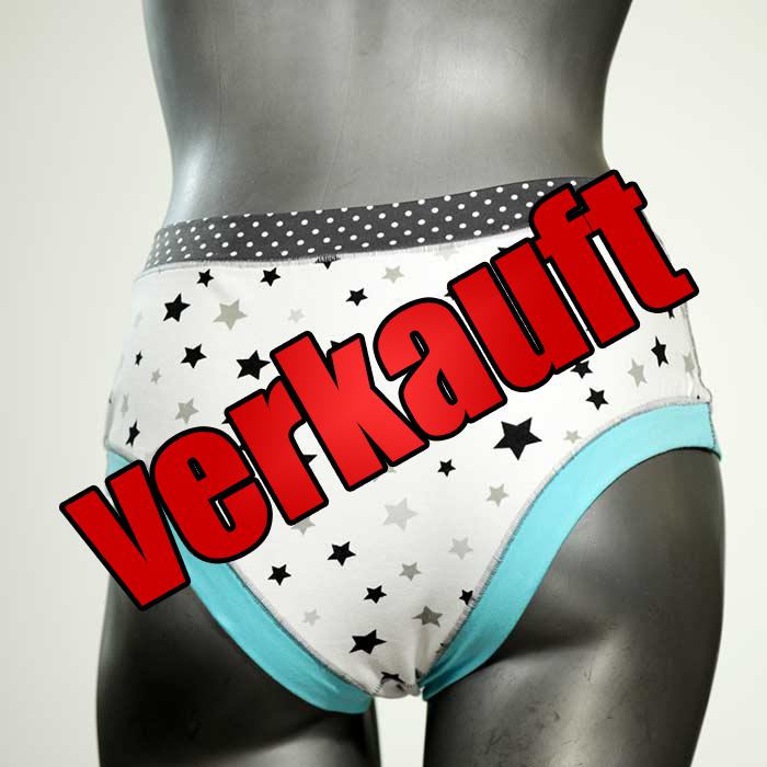 handgemachte farbige gemusterte attraktive Panty aus Biobaumwolle, Unterwäsche für Damen