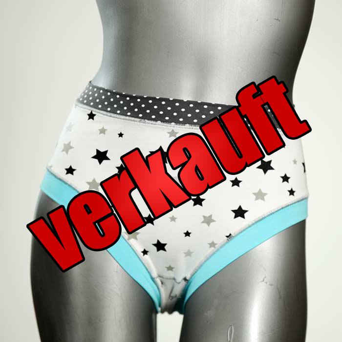 handgemachte farbige gemusterte attraktive Panty aus Biobaumwolle, Unterwäsche für Damen