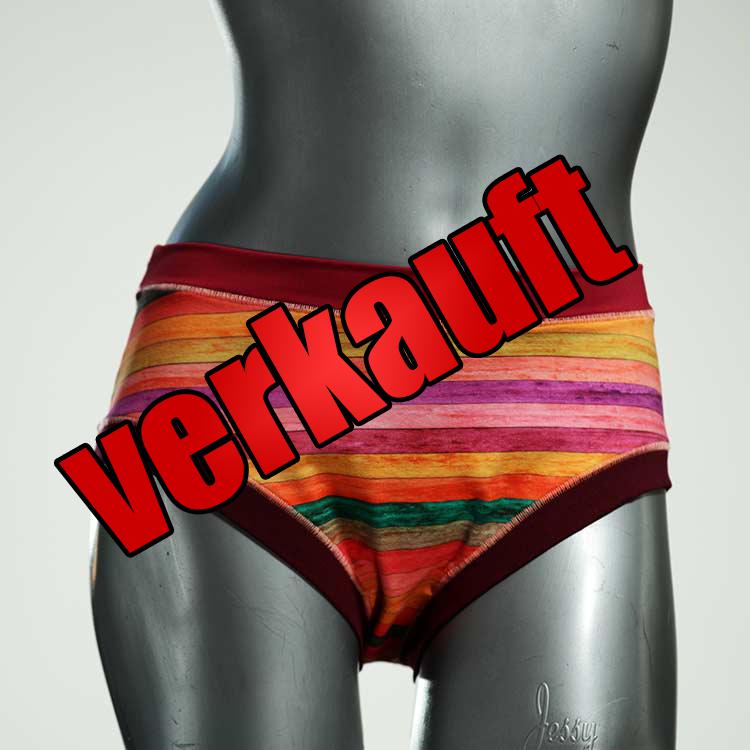 farbige schöne günstige gemusterte Panty aus Biobaumwolle, Unterwäsche für Damen
