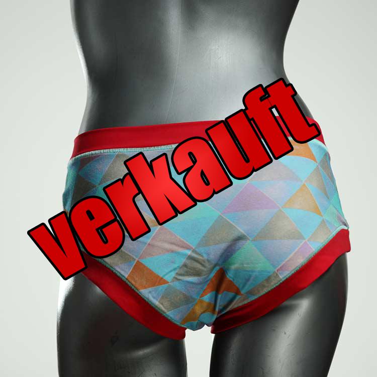 schöne bunte gemusterte handgemachte Panty aus Biobaumwolle, Unterwäsche für Damen
