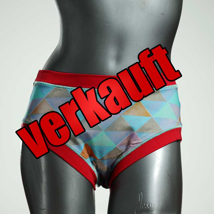 schöne bunte gemusterte handgemachte Panty aus Biobaumwolle, Unterwäsche für Damen