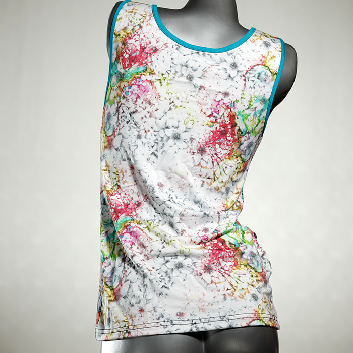bunte nachhaltige günstige schöne Top aus Biobaumwolle, Unterhemd für Damen thumbnail