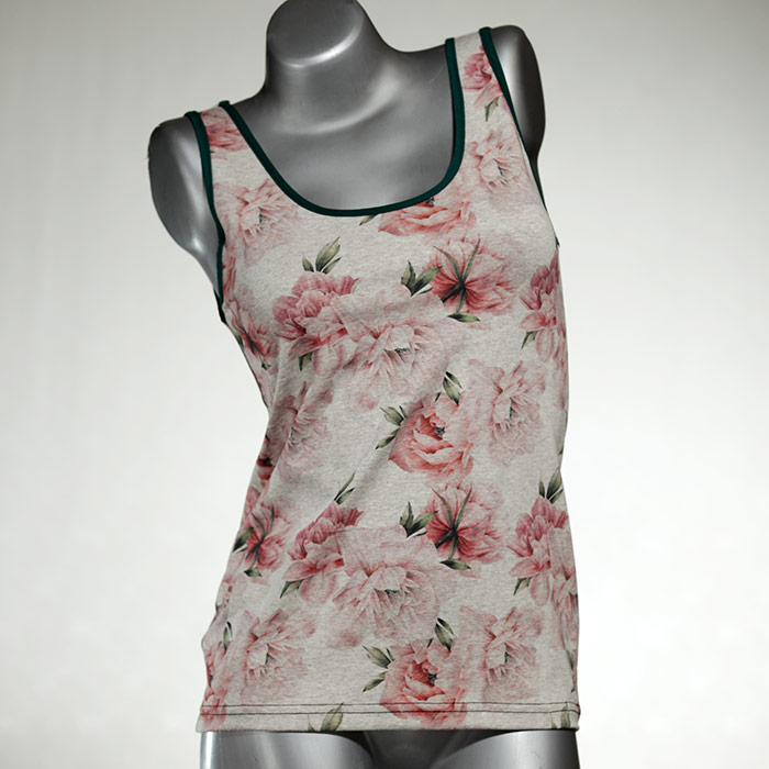 sexy gemusterte handgemachte preiswerte Top aus Biobaumwolle, Unterhemd für Damen thumbnail