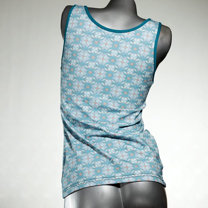 handgemachte sexy günstige gemusterte Top aus Biobaumwolle, Unterhemd für Damen thumbnail