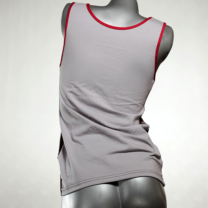 farbige sexy bunte gemusterte Top aus Biobaumwolle, Unterhemd für Damen thumbnail