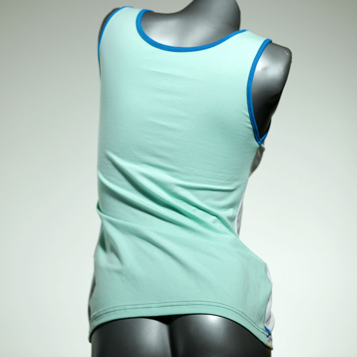 farbige handgemachte preiswerte Top aus Biobaumwolle, Unterhemd für Damen thumbnail