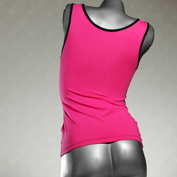 farbige sexy preiswerte günstige Top aus Biobaumwolle, Unterhemd für Damen thumbnail