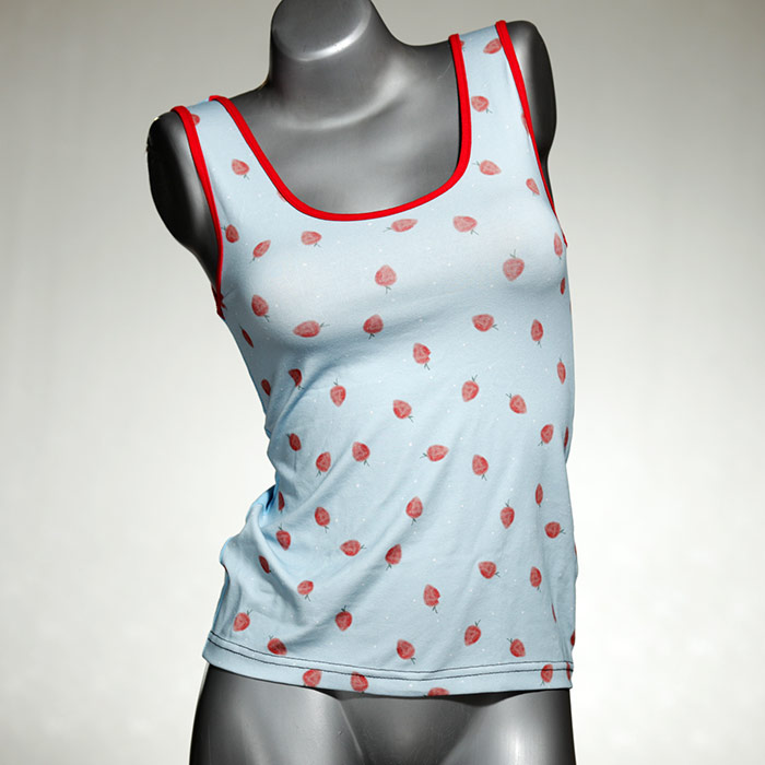 attraktive preiswerte bunte nachhaltige Top aus Biobaumwolle, Unterhemd für Damen thumbnail