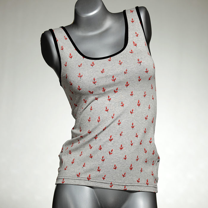 günstige attraktive bunte ökologische Top aus Biobaumwolle, Unterhemd für Damen thumbnail