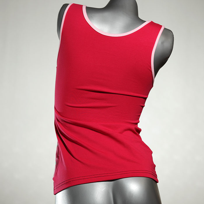 attraktive gemusterte farbige bunte Top aus Biobaumwolle, Unterhemd für Damen thumbnail