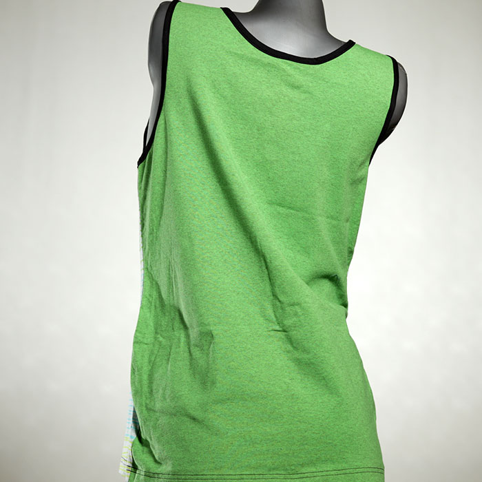 preiswerte gemusterte handgemachte nachhaltige Top aus Biobaumwolle, Unterhemd für Damen thumbnail
