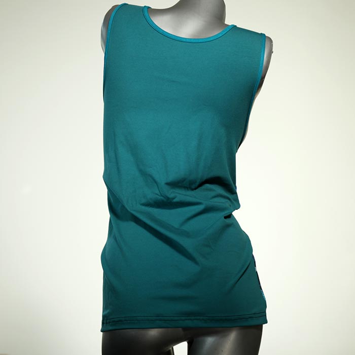 bequeme gemusterte ökologische attraktive Top aus Biobaumwolle, Unterhemd für Damen thumbnail