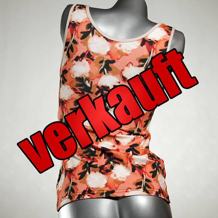 attraktive handgemachte ökologische schöne Top aus Biobaumwolle, Unterhemd für Damen