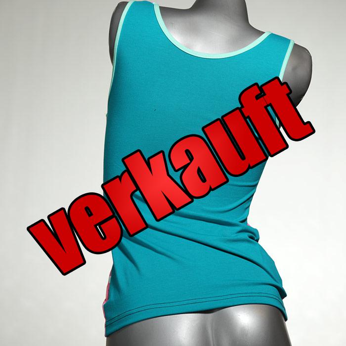farbige attraktive sexy handgemachte Top aus Biobaumwolle, Unterhemd für Damen