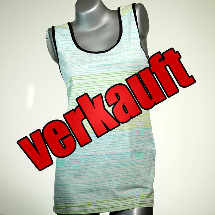 attraktive schöne ökologische bunte Top aus Biobaumwolle, Unterhemd für Damen