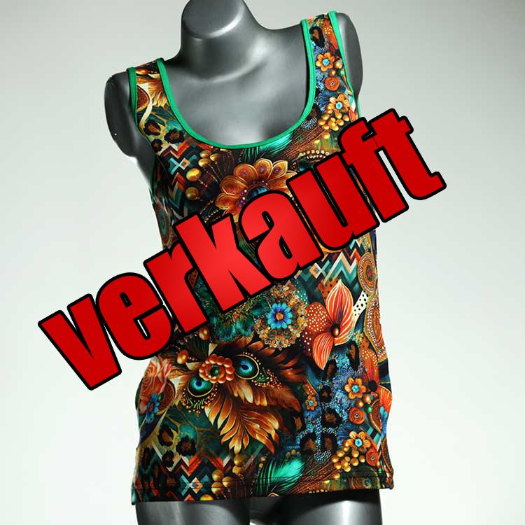 farbige süße handgemachte sexy Top aus Biobaumwolle, Unterhemd für Damen