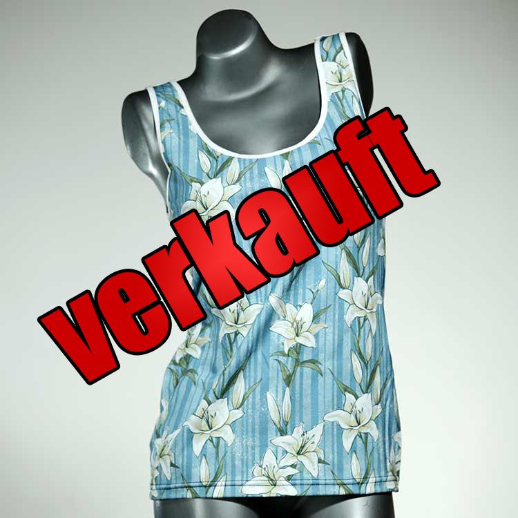 attraktive handgemachte preiswerte bequeme Top aus Biobaumwolle, Unterhemd für Damen