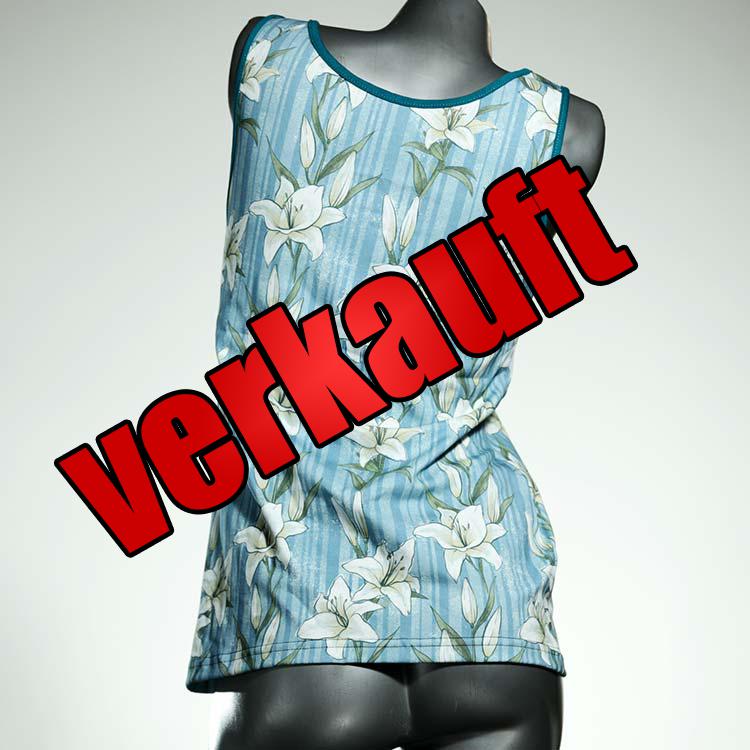handgemachte sexy bequeme gemusterte Top aus Biobaumwolle, Unterhemd für Damen