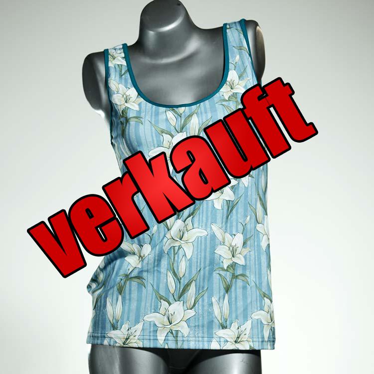 handgemachte sexy bequeme gemusterte Top aus Biobaumwolle, Unterhemd für Damen