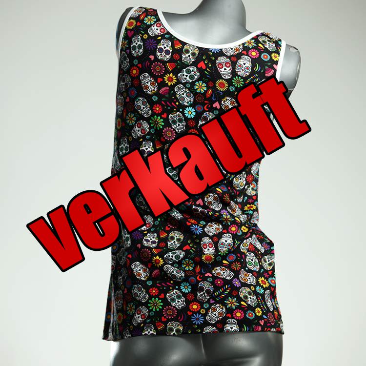 bequeme bunte ökologische günstige Top aus Biobaumwolle, Unterhemd für Damen