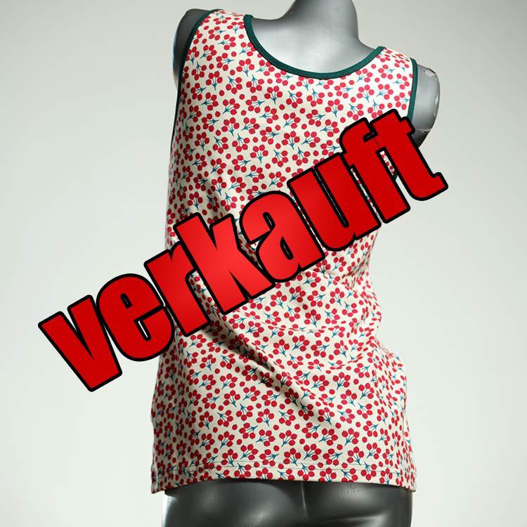 gemusterte ökologische farbige nachhaltige Top aus Biobaumwolle, Unterhemd für Damen