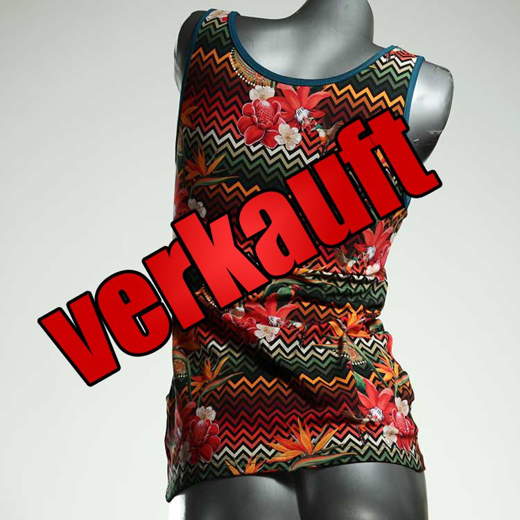 sexy gemusterte attraktive süße Top aus Biobaumwolle, Unterhemd für Damen