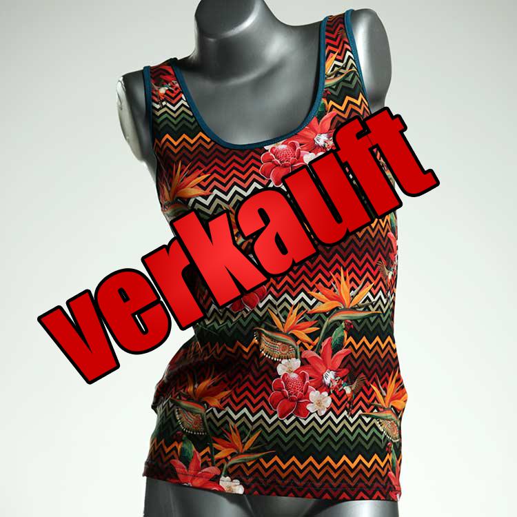 sexy gemusterte attraktive süße Top aus Biobaumwolle, Unterhemd für Damen