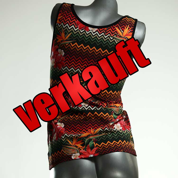 bequeme farbige preiswerte bunte Top aus Biobaumwolle, Unterhemd für Damen