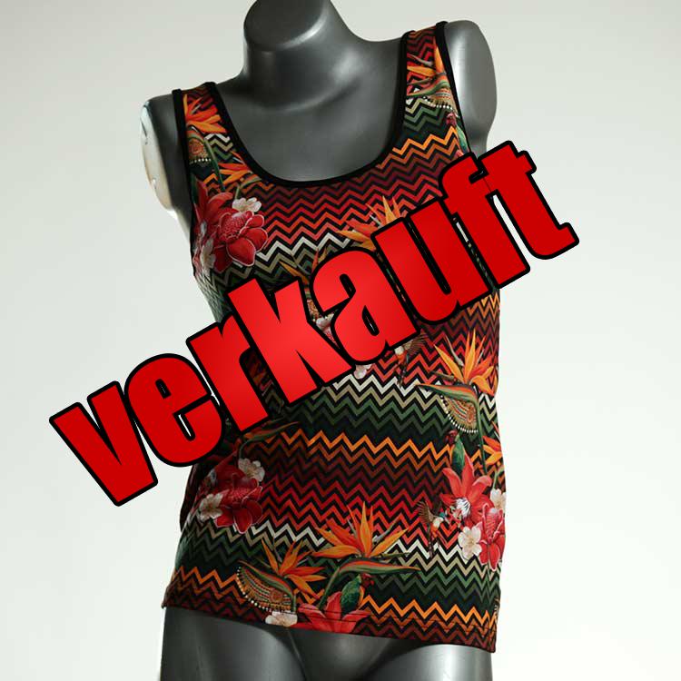 bequeme farbige preiswerte bunte Top aus Biobaumwolle, Unterhemd für Damen