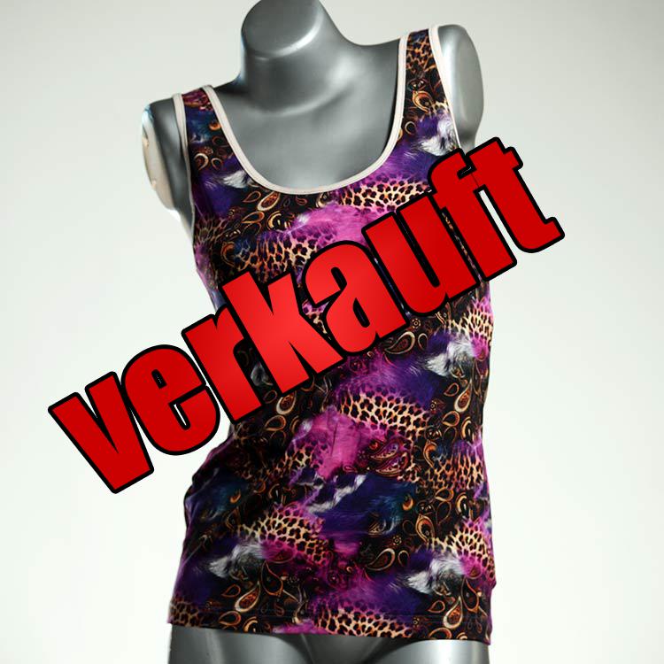 ökologische nachhaltige schöne farbige Top aus Biobaumwolle, Unterhemd für Damen