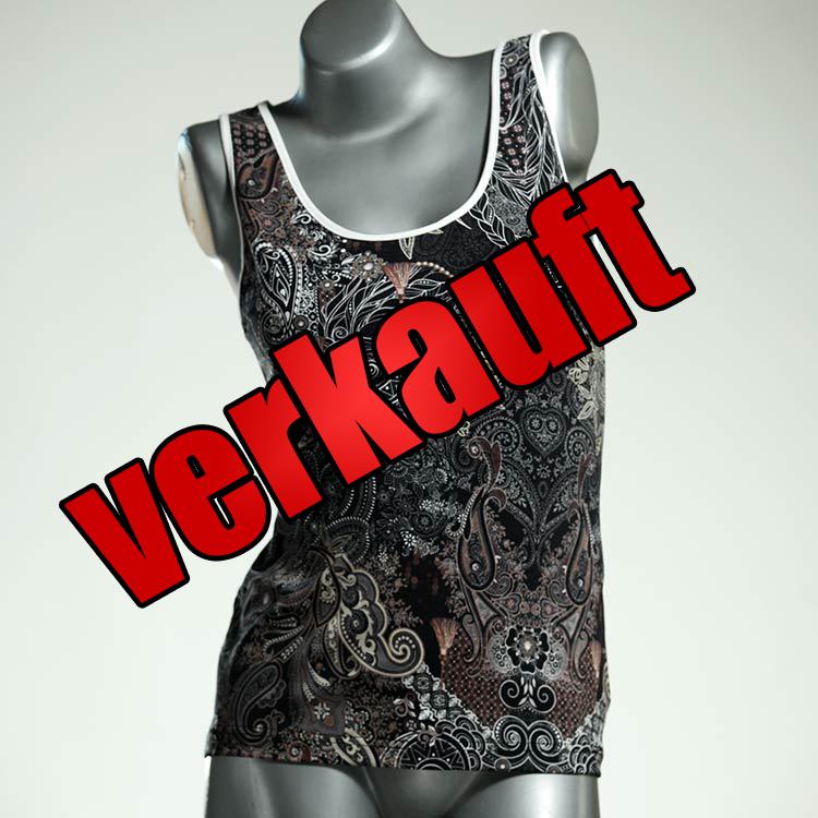 bequeme bunte süße ökologische Top aus Biobaumwolle, Unterhemd für Damen