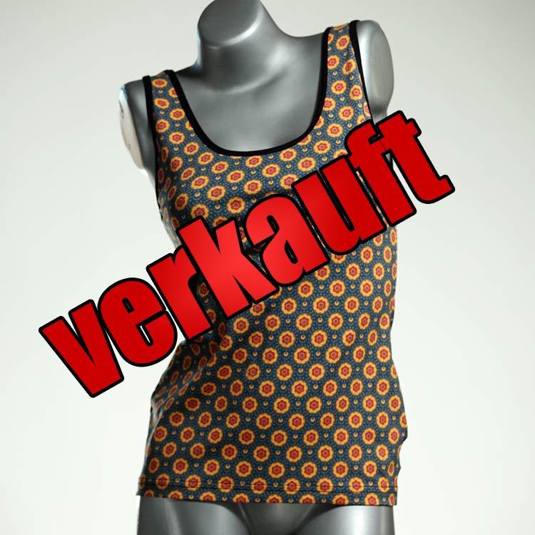 preiswerte farbige ökologische bequeme Top aus Biobaumwolle, Unterhemd für Damen