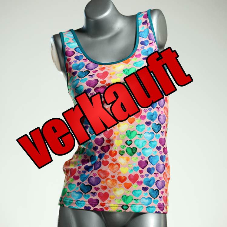 günstige preiswerte bunte sexy Top aus Biobaumwolle, Unterhemd für Damen